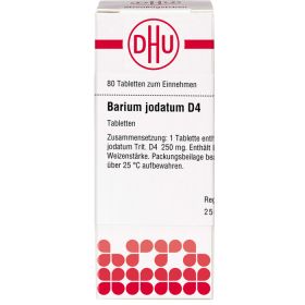 BARIUM JODATUM D 4 Tabletten 80 St – PZN 1760049 из немецкой аптеки