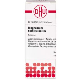 MAGNESIUM SULFURICUM D 6 Tabletten 80 St – PZN 1778084 из немецкой аптеки