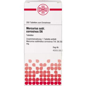 MERCURIUS SUBLIMATUS corrosivus D 6 Tabletten 200 St – PZN 2116505 из немецкой аптеки