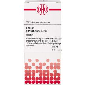 KALIUM PHOSPHORICUM D 6 Tabletten 200 St – PZN 2119047 из немецкой аптеки