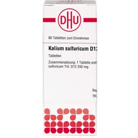 KALIUM SULFURICUM D 12 Tabletten 80 St – PZN 2119165 из немецкой аптеки