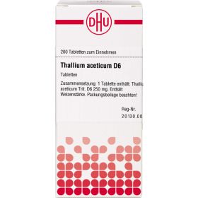 THALLIUM ACETICUM D 6 Tabletten 200 St – PZN 2119745 из немецкой аптеки