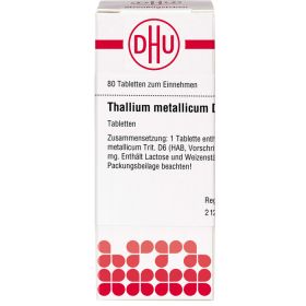 THALLIUM METALLICUM D 6 Tabletten 80 St – PZN 2119805 из немецкой аптеки