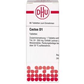 CACTUS D 1 Tabletten 80 St – PZN 2125450 из немецкой аптеки