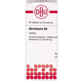 ABROTANUM D 4 Tabletten 80 St – PZN 2624029 из немецкой аптеки