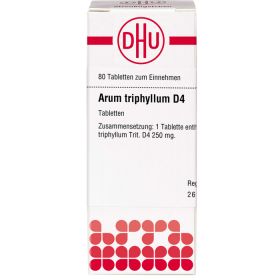 ARUM TRIPHYLLUM D 4 Tabletten 80 St – PZN 2625885 из немецкой аптеки