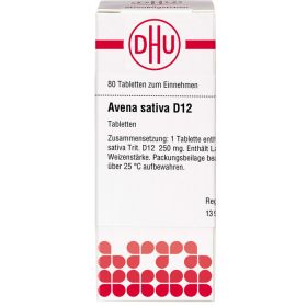 AVENA SATIVA D 12 Tabletten 80 St – PZN 2626301 из немецкой аптеки