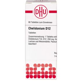 CHELIDONIUM D 12 Tabletten 80 St – PZN 2628122 из немецкой аптеки