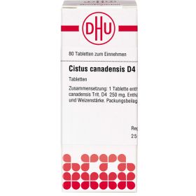 CISTUS CANADENSIS D 4 Tabletten 80 St – PZN 2628524 из немецкой аптеки