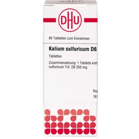 KALIUM SULFURICUM D 6 Tabletten 80 St – PZN 2632508 из немецкой аптеки