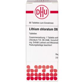 LITHIUM CHLORATUM D 6 Tabletten 80 St – PZN 2633086 из немецкой аптеки