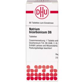 NATRIUM BICARBONICUM D 6 Tabletten 80 St – PZN 2634134 из немецкой аптеки