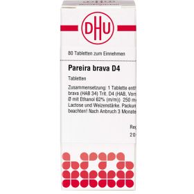 PAREIRA BRAVA D 4 Tabletten 80 St – PZN 2634619 из немецкой аптеки