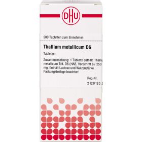 THALLIUM METALLICUM D 6 Tabletten 200 St – PZN 2636943 из немецкой аптеки