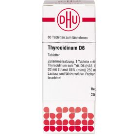 THYREOIDINUM D 6 Tabletten 80 St – PZN 2637049 из немецкой аптеки