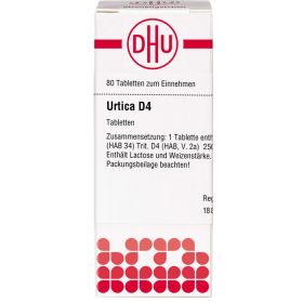 URTICA D 4 Tabletten 80 St – PZN 2637084 из немецкой аптеки