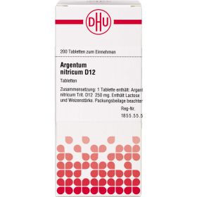 ARGENTUM NITRICUM D 12 Tabletten 200 St – PZN 2801017 из немецкой аптеки