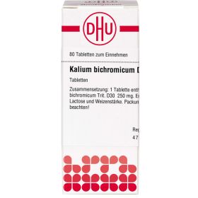 KALIUM BICHROMICUM D 30 Tabletten 80 St – PZN 2808025 из немецкой аптеки