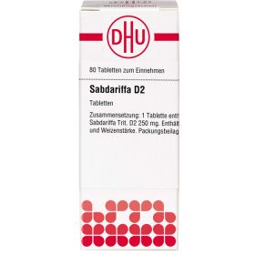 SABDARIFFA D 2 Tabletten 80 St – PZN 2808249 из немецкой аптеки