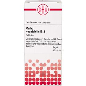 CARBO VEGETABILIS D 12 Tabletten 200 St – PZN 2812015 из немецкой аптеки