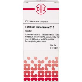 THALLIUM METALLICUM D 12 Tabletten 200 St – PZN 2812788 из немецкой аптеки