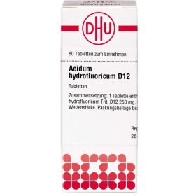 ACIDUM HYDROFLUORICUM D 12 Tabletten 80 St – PZN 2891925 из немецкой аптеки
