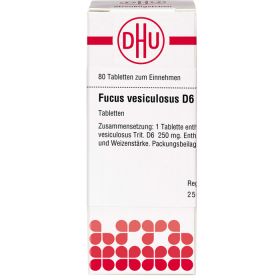 FUCUS VESICULOSUS D 6 Tabletten 80 St – PZN 2898985 из немецкой аптеки