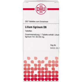 LILIUM TIGRINUM D 6 Tabletten 200 St – PZN 2926339 из немецкой аптеки