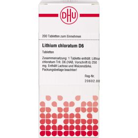 LITHIUM CHLORATUM D 6 Tabletten 200 St – PZN 2926368 из немецкой аптеки