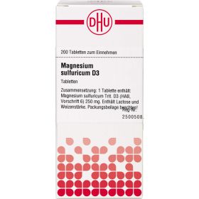 MAGNESIUM SULFURICUM D 3 Tabletten 200 St – PZN 2926919 из немецкой аптеки