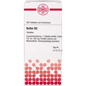 SULFUR D 2 Tabletten 200 St – PZN 2932280 из немецкой аптеки