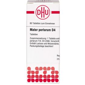 MATER PERLARUM D 4 Tabletten 80 St – PZN 4226787 из немецкой аптеки