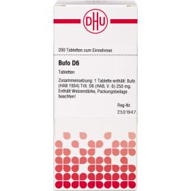 BUFO D 6 Tabletten 200 St – PZN 4872599 из немецкой аптеки