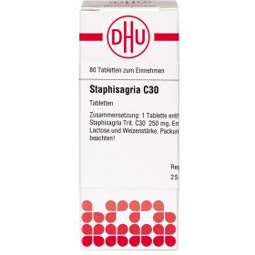 STAPHISAGRIA C 30 Tabletten 80 St – PZN 7141821 из немецкой аптеки