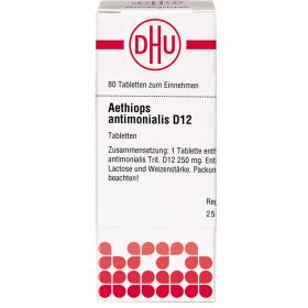 AETHIOPS ANTIMONIALIS D 12 Tabletten 80 St – PZN 7157756 из немецкой аптеки