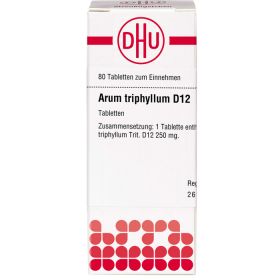 ARUM TRIPHYLLUM D 12 Tabletten 80 St – PZN 7160296 из немецкой аптеки