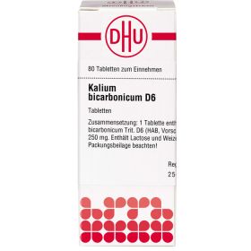 KALIUM BICARBONICUM D 6 Tabletten 80 St – PZN 7170917 из немецкой аптеки