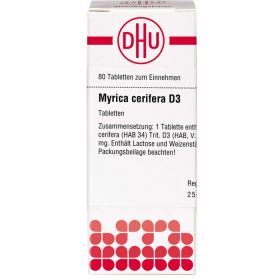 MYRICA cerifera D 3 Tabletten 80 St – PZN 7174795 из немецкой аптеки