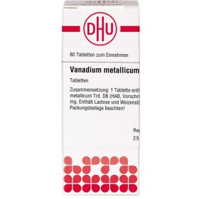 VANADIUM METALLICUM D 6 Tabletten 80 St – PZN 7183009 из немецкой аптеки