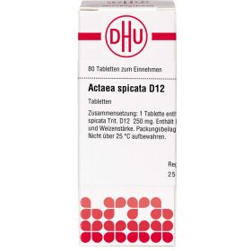 ACTAEA SPICATA D 12 Tabletten 80 St – PZN 8479120 из немецкой аптеки