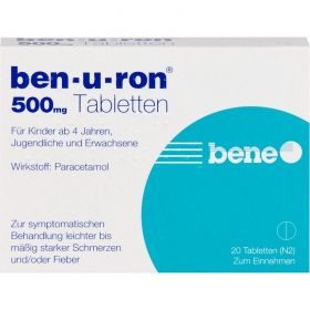 BEN-U-RON 500 mg Tabletten 20 St – PZN 116694 из немецкой аптеки