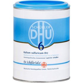 BIOCHEMIE DHU 6 Kalium sulfuricum D 12 Tabletten 1000 St – PZN 274312 из немецкой аптеки