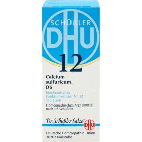 BIOCHEMIE DHU 12 Calcium sulfuricum D 6 Tabletten 80 St – PZN 274861 из немецкой аптеки