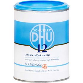 BIOCHEMIE DHU 12 Calcium sulfuricum D 12 Tabletten 1000 St – PZN 274909 из немецкой аптеки