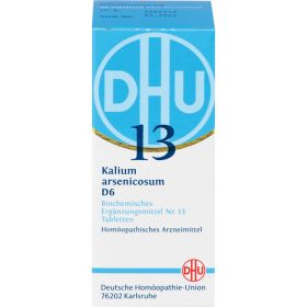 BIOCHEMIE DHU 13 Kalium arsenicosum D 6 Tabletten 80 St – PZN 274921 из немецкой аптеки