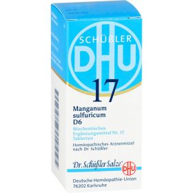 BIOCHEMIE DHU 17 Manganum sulfuricum D 6 Tabletten 80 St – PZN 275197 из немецкой аптеки