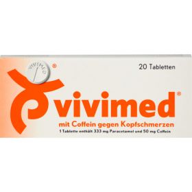 VIVIMED mit Coffein gegen Kopfschmerzen Tabletten 20 St – PZN 410324 из немецкой аптеки