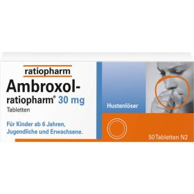 AMBROXOL-ratiopharm 30 mg Hustenlser Tabletten 50 St – PZN 680822 из немецкой аптеки