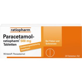 PARACETAMOL-ratiopharm 500 mg Tabletten 20 St – PZN 1126111 из немецкой аптеки