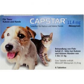 CAPSTAR 11,4 mg Tabletten f.Katzen/kleine Hunde 6 St – PZN 1276359 из немецкой аптеки